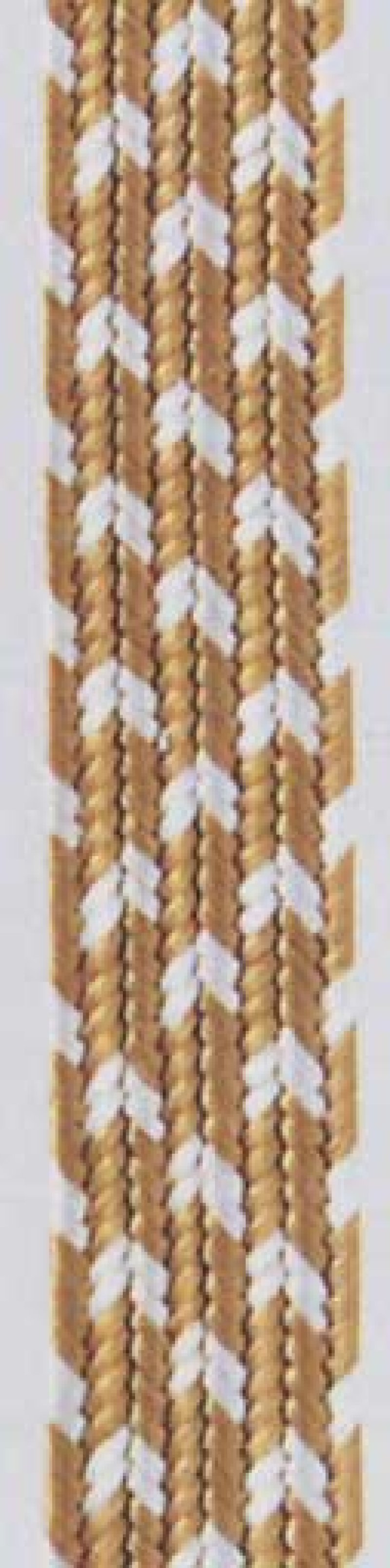 画像1: 〔表具用紐〕白茶柄 中90尺(30ｍ)